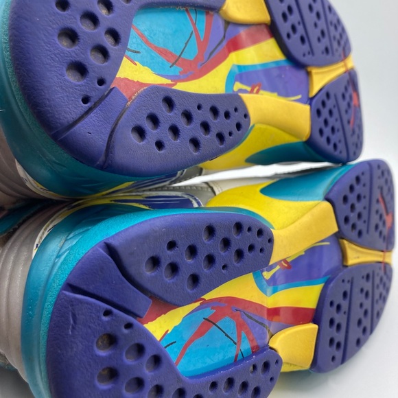 2019 Nike Air Jordan 8 Retro OG White Aqua CI1236-100 Sz 7 Women’s - Picture 11 of 12